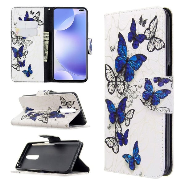 Wonderland Xiaomi Redmi K30 / Poco X2 flip deksel - Blue Butterfly
