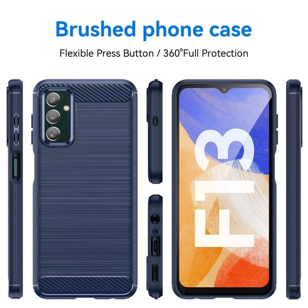 Carbon Flex Etui Samsung Galaxy M13 4g / F13 / M23 - Blå