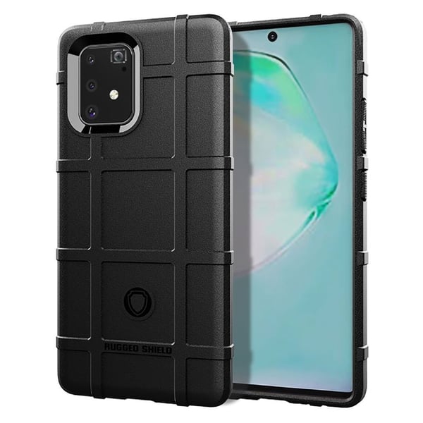 Rugged Shield Samsung Galaxy S10 Lite kotelot - Musta