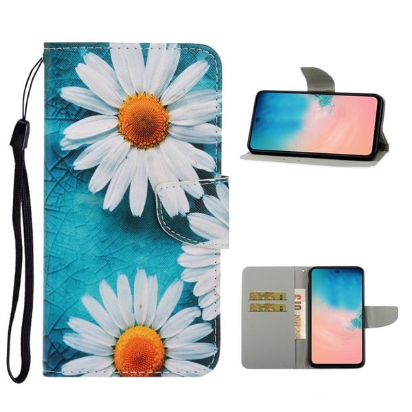 Wonderland Samsung Galaxy A51 flip etui - Hvit Flowers