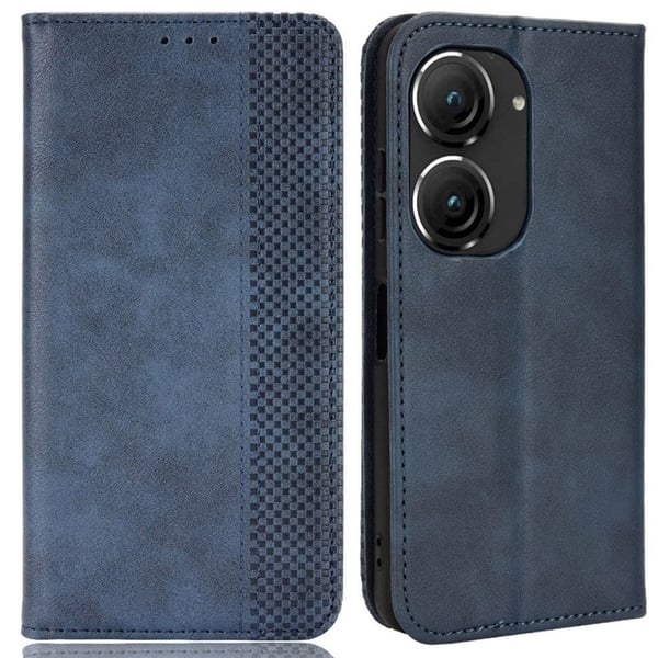 Bofink Vintage ASUS Zenfone 9 Læder Etui - Blå