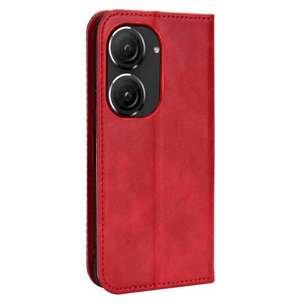 Bofink Vintage ASUS Zenfone 9 Læder Etui - Rød