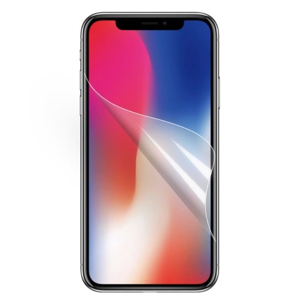 iPhone Xs Max kirkas pintainen pehmeä LCD näyttö suojakalvo - Transparentti