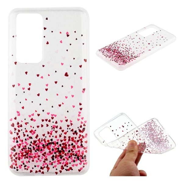 Deco Huawei P40 Pro kuoret - Värikkäät sydämet