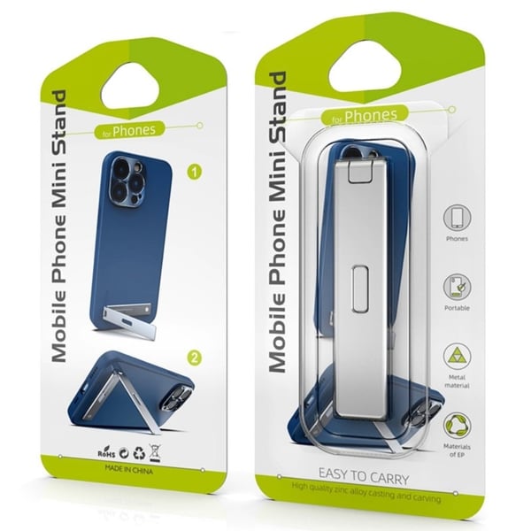Universell mini magnetisk telefonholder i aluminium - Svart
