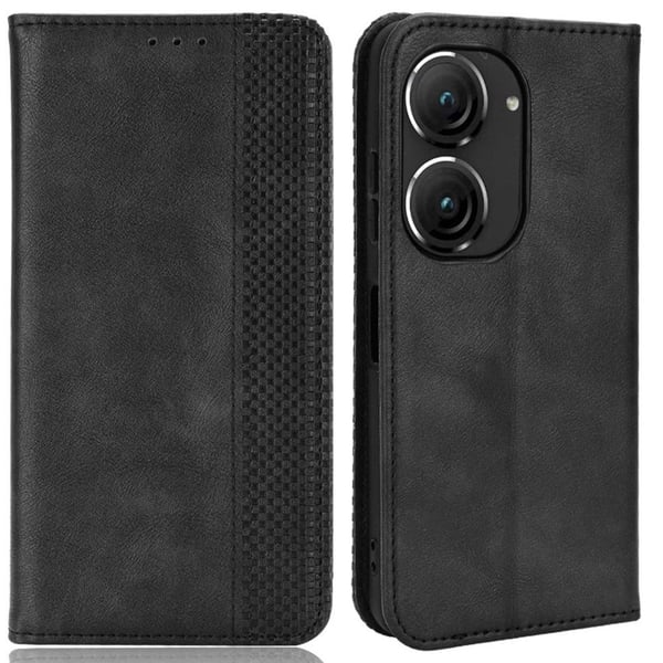 Bofink Vintage ASUS Zenfone 9 Læretui - Svart