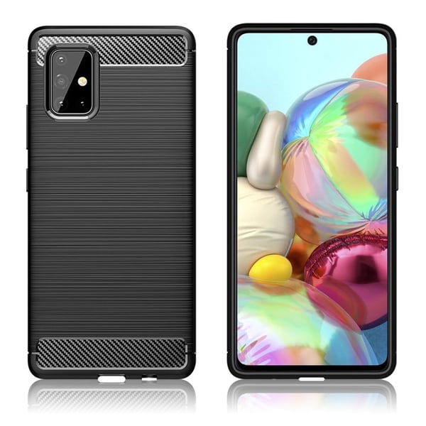 Carbon Flex deksel - Samsung Galaxy A71 5G - Sort Carbon Flex deksel - Samsung Galaxy A71 5G - Sort
