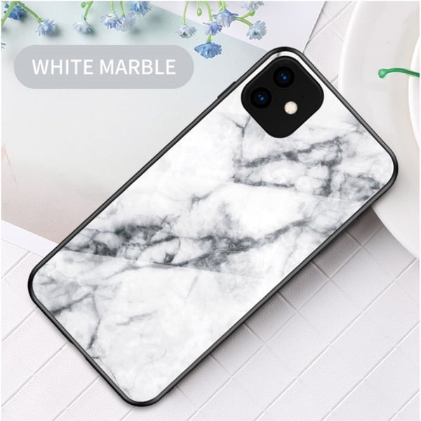 Fantasy Marble iPhone 11 cover - Hvid