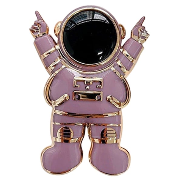 Universal tegneserie-astronaut galvaniseret telefonholder - Lilla Universal tegneserie-astronaut galvaniseret telefonholder - Lilla