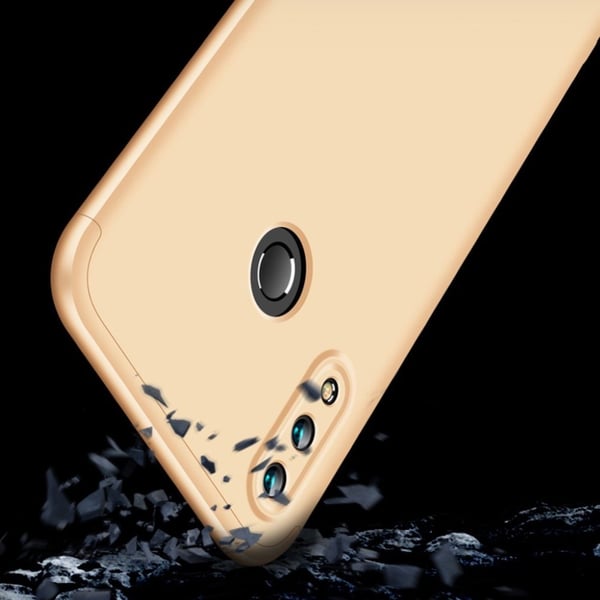 GKK Huawei P Smart Plus beskyttelsesetui i plastik med 3 delt design - Guld
