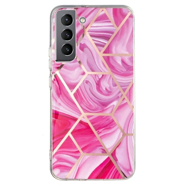 Marmormotiv Samsung Galaxy S22 Plus skal - Röd Romb Marmormotiv Samsung Galaxy S22 Plus skal - Röd Romb