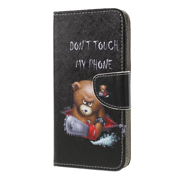 Wonderland Samsung Galaxy A10 flip etui - Angry bjørn og det er Warning