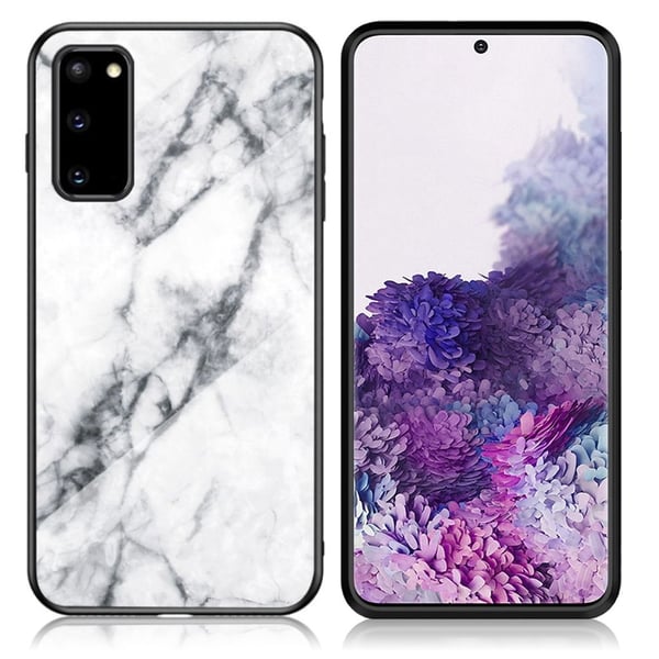 Fantasy Marble Samsung Galaxy S20 deksel - Hvit