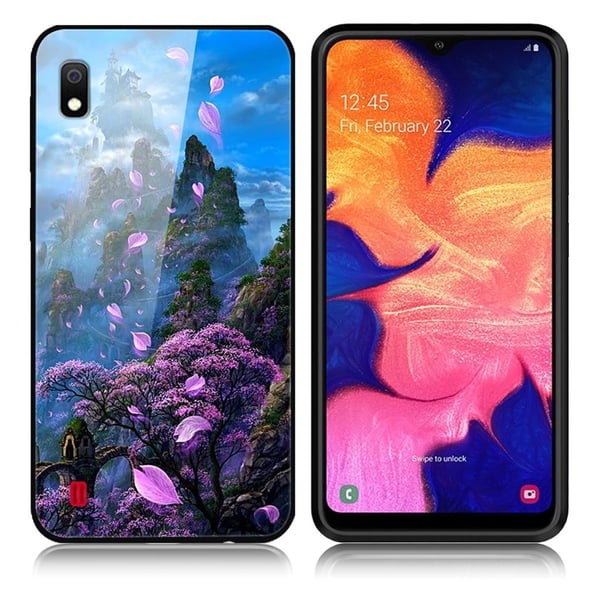 Fantasy Samsung Galaxy A10 deksel - Flower Mountain Fantasy Samsung Galaxy A10 deksel - Flower Mountain