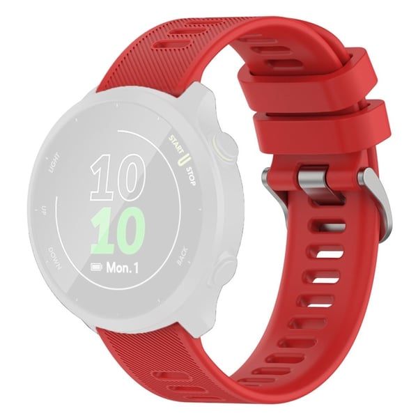 Samsung Galaxy Watch 5 / 5 Pro / Watch 4 twill-tekstuurinen silikoninen ranneke - Punainen