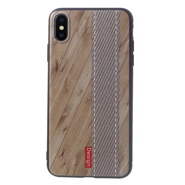 iPhone Xs Max beskyttelses deksel av myk TPU med hevet printet mønster - stil C