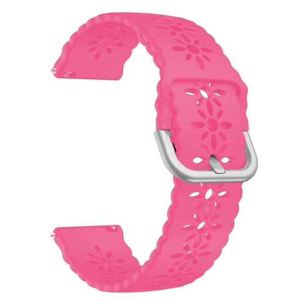 Samsung Galaxy Watch 5 (44 mm) / (40 mm) / Pro uthulet blomsterklokkerem - Lysende Rosa