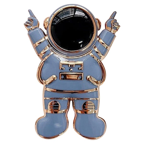 Universal tegneserie-astronaut galvaniseret telefonholder - Blå