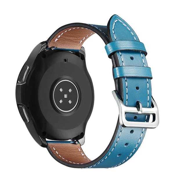 Samsung Galaxy Watch 5 / 5 Pro urrem i ekte skinn med tekstur - Himmelblå