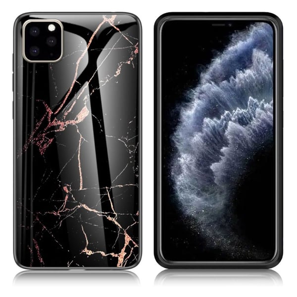 Fantasy Marble iPhone 11 Pro deksel - Svart / Gull Fantasy Marble iPhone 11 Pro deksel - Svart / Gull