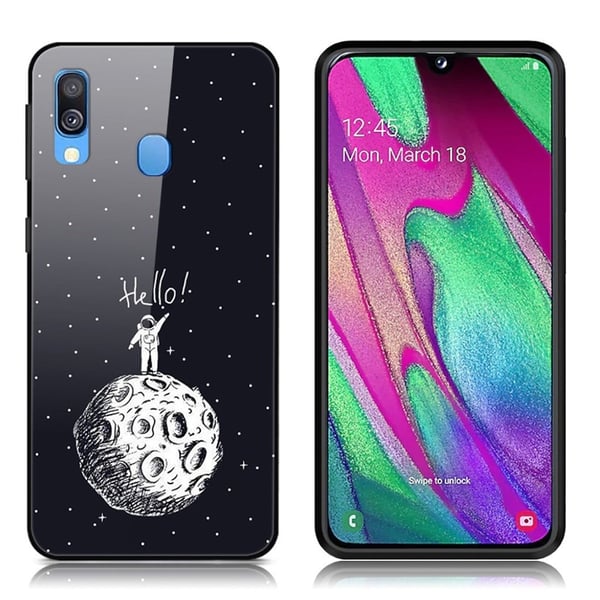 Fantasy Samsung Galaxy A40 kuoret - Kuuhun laskeutuminen