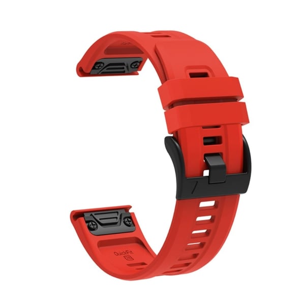 Garmin Fenix 7X urrem i silikone - Rød