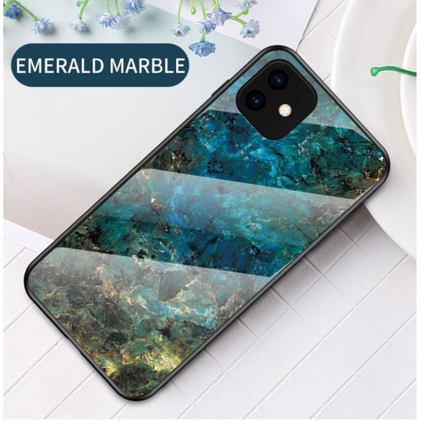 Fantasy Marmor iPhone 11 skal - Smaragd
