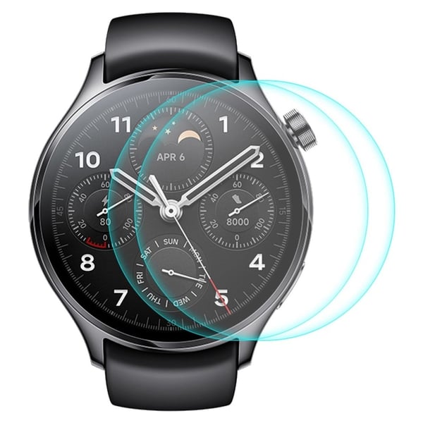 2Pcs HAT PRINCE Xiaomi Watch S1 Pro HD skærmbeskytter af hærdet glas