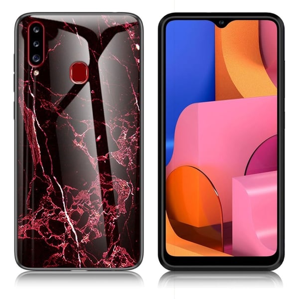 Fantasy Marble Samsung Galaxy A20s kuoret - Punainen