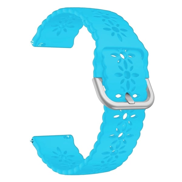 Samsung Galaxy Watch 5 (44mm) / (40mm) / Pro urholkad blomma klockarmband - Lysande Blå