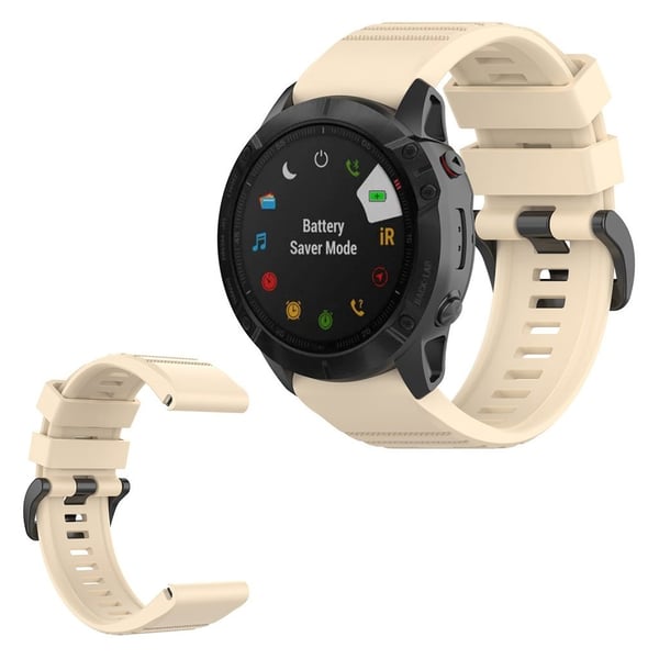 Garmin Fenix 6X hållbar klockarmband - Beige