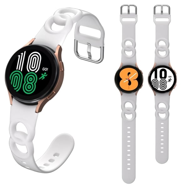 Samsung Galaxy Watch 5 (44mm) / (40mm) / Pro silikone hul urrem - Hvid
