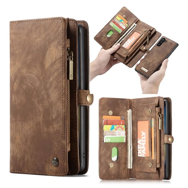 CaseMe Samsung Galaxy Note 10 2in1 Etui - Brun