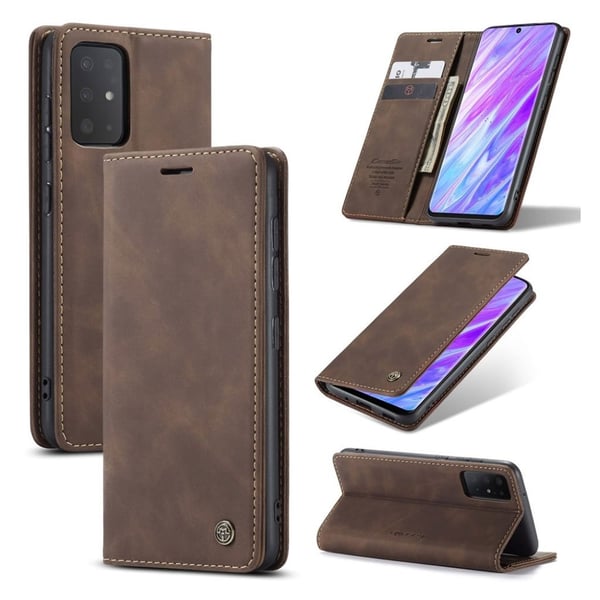 CaseMe Samsung Galaxy S20 Ultra Vintage kotelot - Tumman ruskea