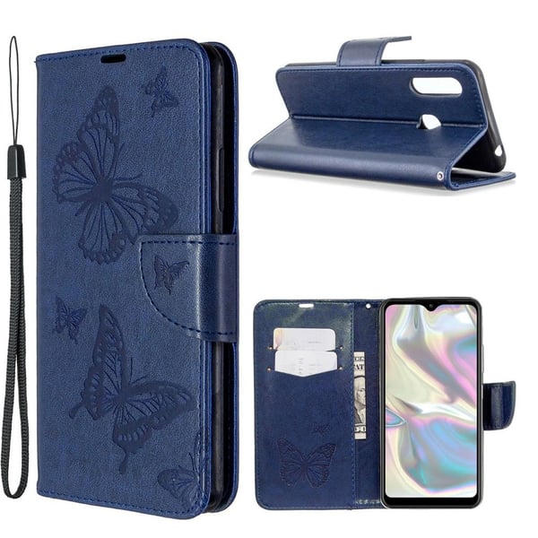 Butterfly Samsung Galaxy A70e kotelot - Sininen