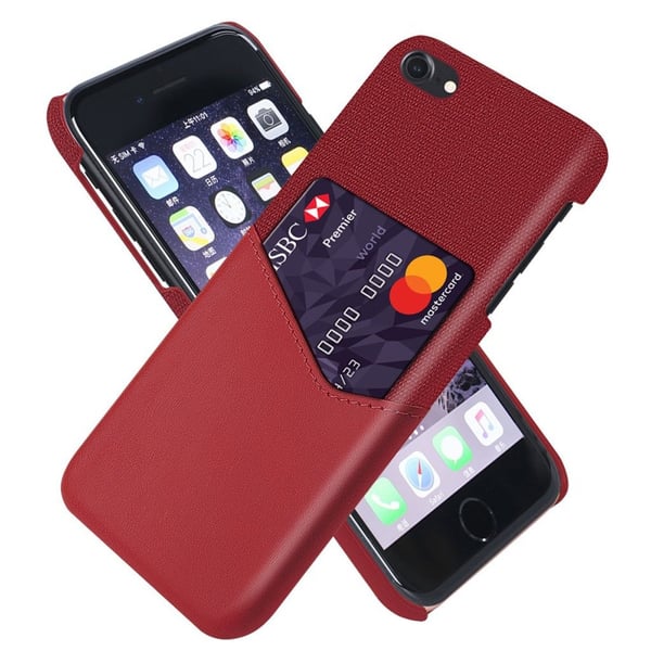 Bofink iPhone SE 2020 Card kuoret - Punainen