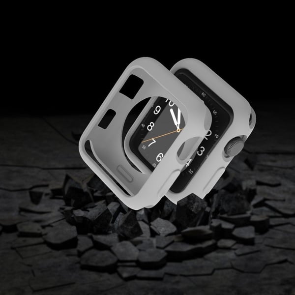 Apple Watch Series 3/2/1 38mm robust case - Lysegrå