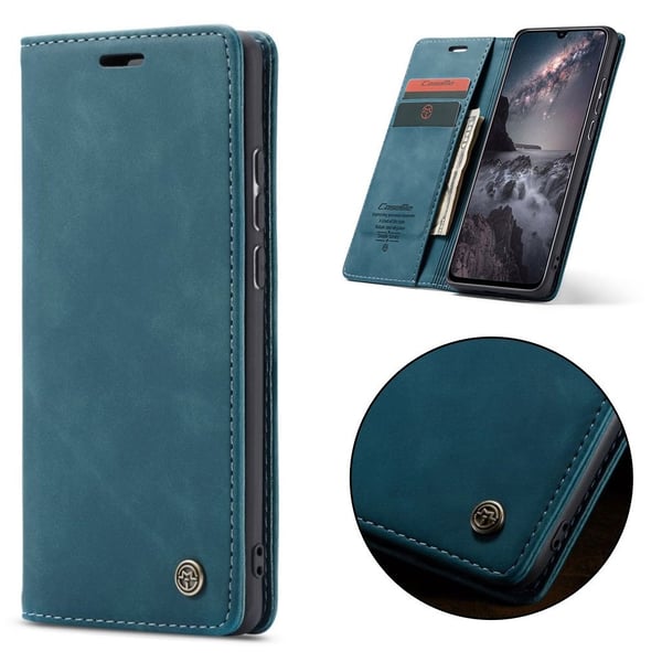 CaseMe Samsung Galaxy M20 Vintage Etui - Blå
