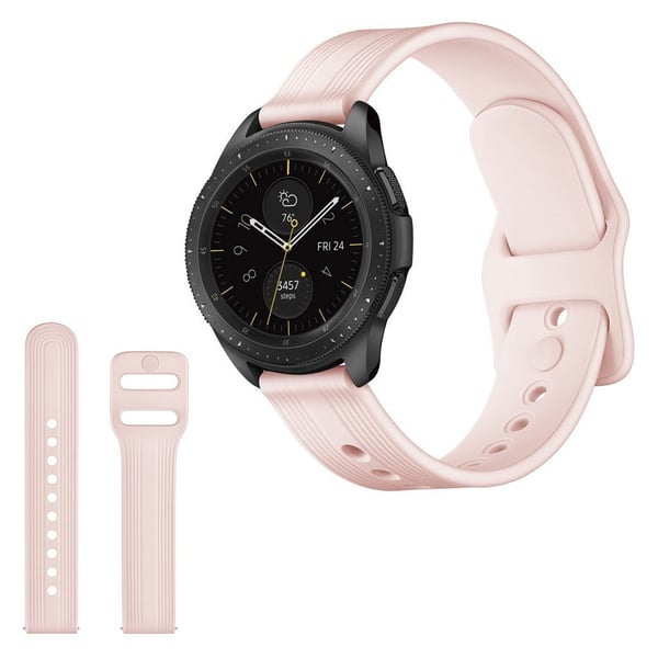 Samsung Galaxy Watch (42mm) streak silikone Urrem - Lyserød Samsung Galaxy Watch (42mm) streak silikone Urrem - Lyserød