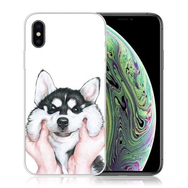 Etui med mønsterprint til iPhone XS - Huhimmel