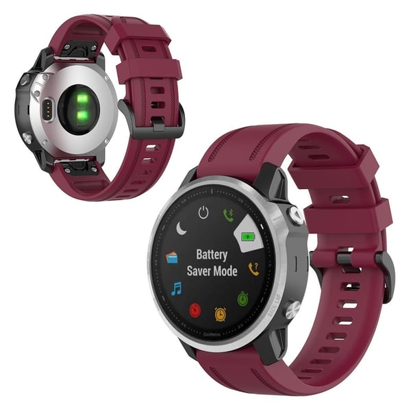 Garmin Fenix 6s holdbar klokkereim - Wine Red