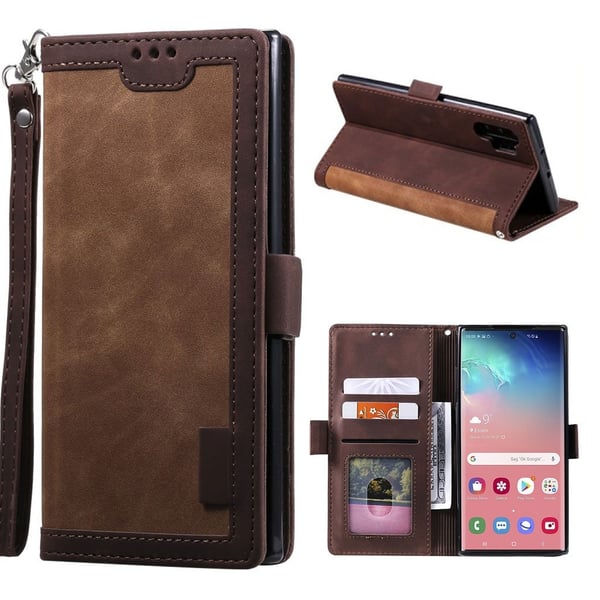 Surburbian Samsung Galaxy Note 10 Plus veske - Brun