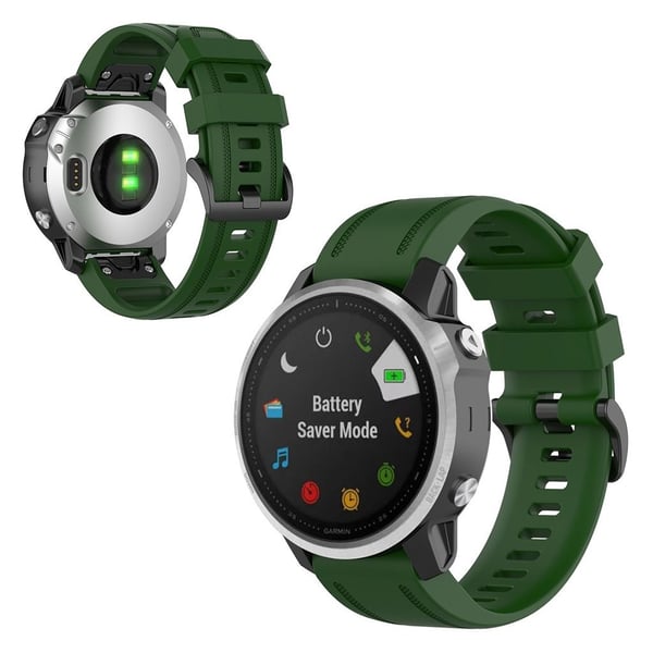 Garmin Fenix 6S kestävä ranneke - Armeijan Vihreä