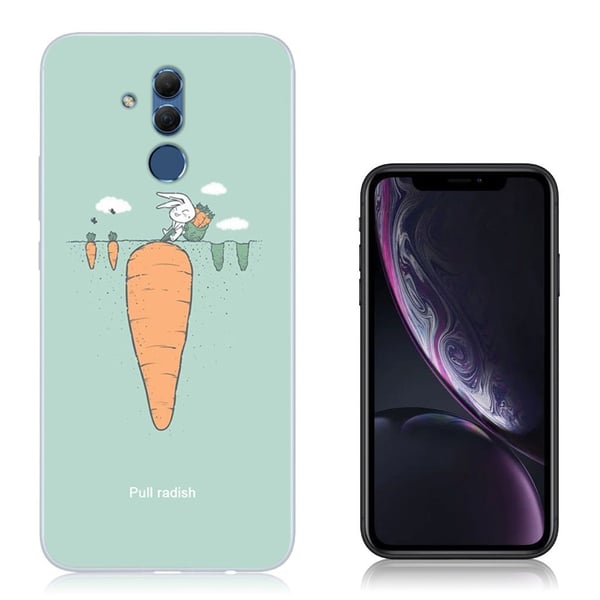 Huawei Mate 20 Lite beskyttelsesetui i silikone med printet mønster - Gulerod