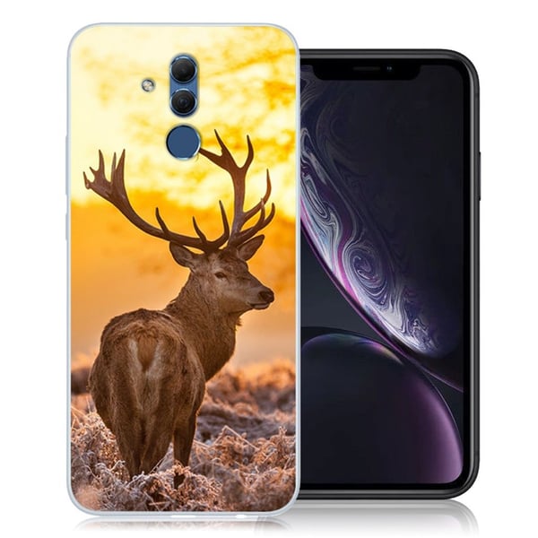 Huawei Mate 20 Lite beskyttelsesetui i silikone med mønster - Hjort