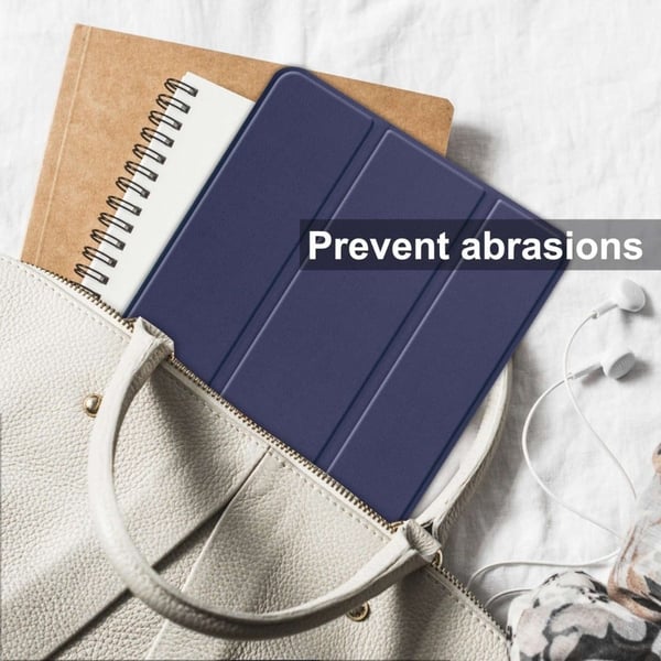 Tri-fold læderstativ-etui til Lenovo Tab P11 Pro (2. generation) - Blå