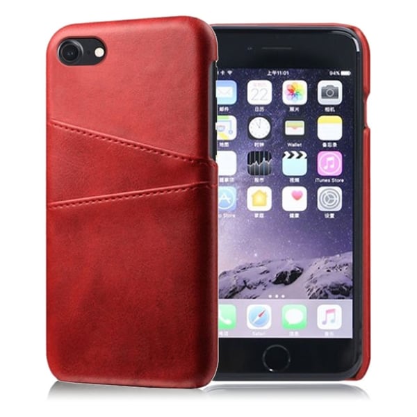 Dual Card deksel - iPhone SE 2020 / 8 / 7 - Rød