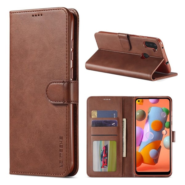 LC.IMEEKE Samsung Galaxy A11 / M11 Flip Etui - Kaffe