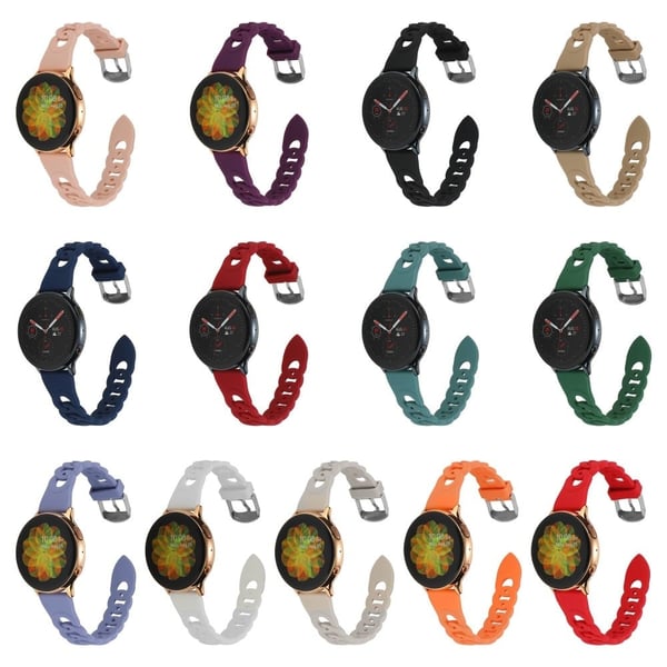 Ympyrälinkki tyyli silikoni ranneke Samsung Galaxy Watch 5 / 5 Pro / 4 - Ruskea