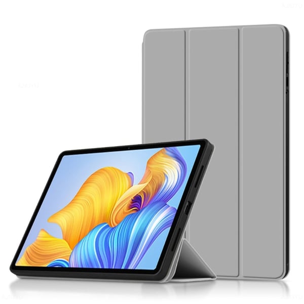 Tri-fold læderstativ-etui til Honor Pad 8 - Grå